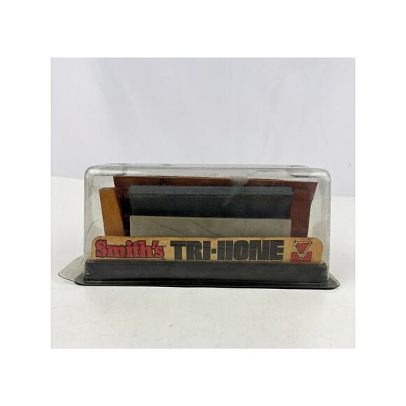 Vintage SMITH’S Tri-Hone Three Stone Knife Sharpening System in Original Box - Picture 3 of 7